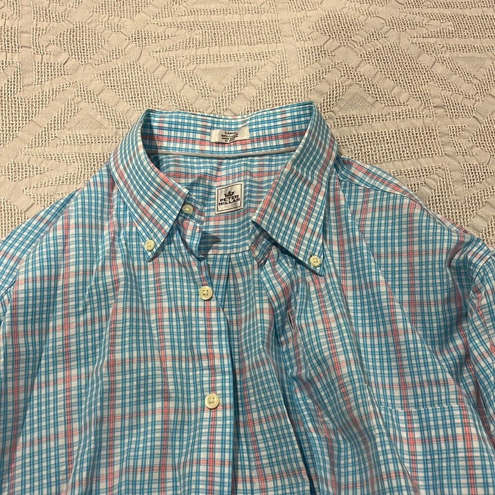 Peter Millar Button Down Large - image 1